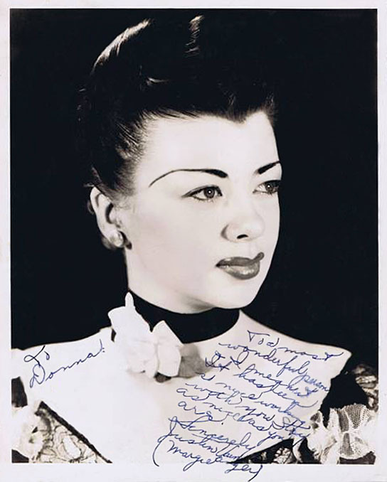  Justin Vain    (aka. Margie Anger) Vintage 40’s-era promo photo personalized