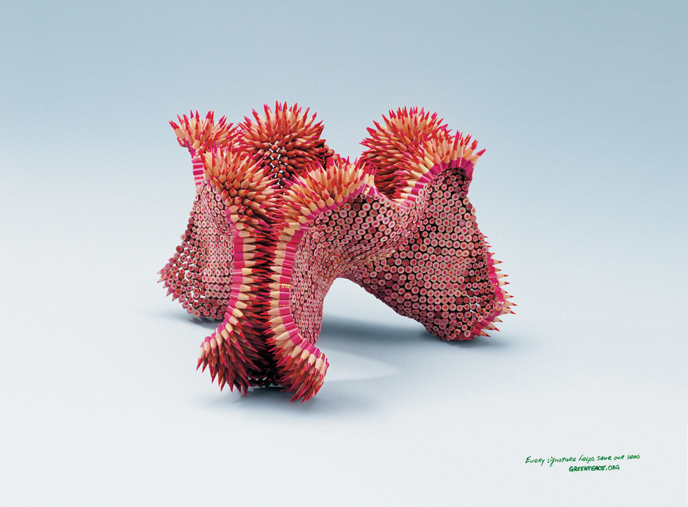 These print ads for Greenpeace are amazing works of art