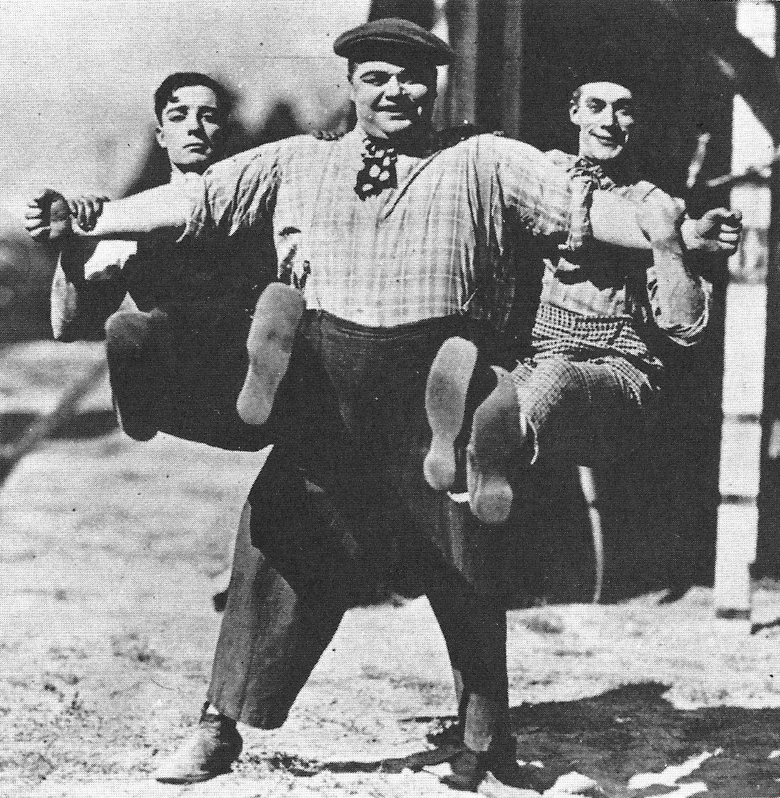 Buster Keaton, Fatty Arbuckle and Al St. John, ca....