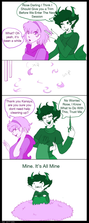 dailyrosemary: palolabg: rosemary is canon yo Kanaya is a normal and un-creepy girlfriend.