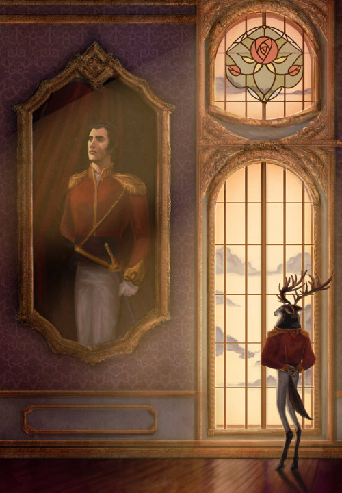 nooby-banana:  toughtink:  wildjackalopes:  urban-pooka:  ceryneian-hind:  faultywording:  fairytalemood:  “Beauty and the Beast” by kelseymichele  This art is so good.  Oh my gods, he’s a deer. DEERBEAST.  He is glorious.  I love him.  OHMYGOD