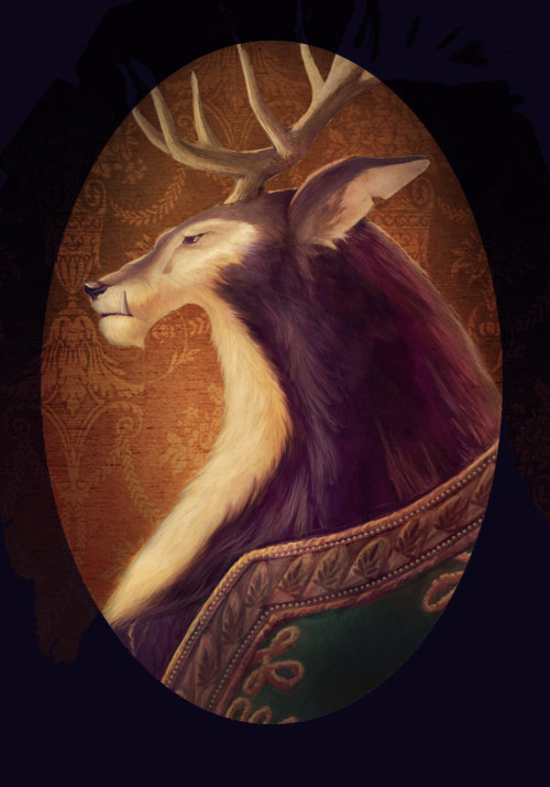 nooby-banana:  toughtink:  wildjackalopes:  urban-pooka:  ceryneian-hind:  faultywording:  fairytalemood:  “Beauty and the Beast” by kelseymichele  This art is so good.  Oh my gods, he’s a deer. DEERBEAST.  He is glorious.  I love him.  OHMYGOD