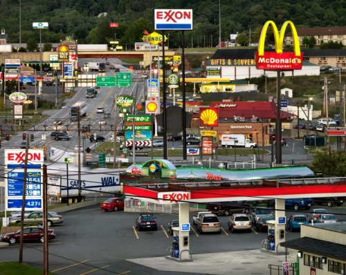 minusmanhattan: Top: Highway #1, Intersection 105 &amp; 110, Los Angeles, California, USA, 2003.