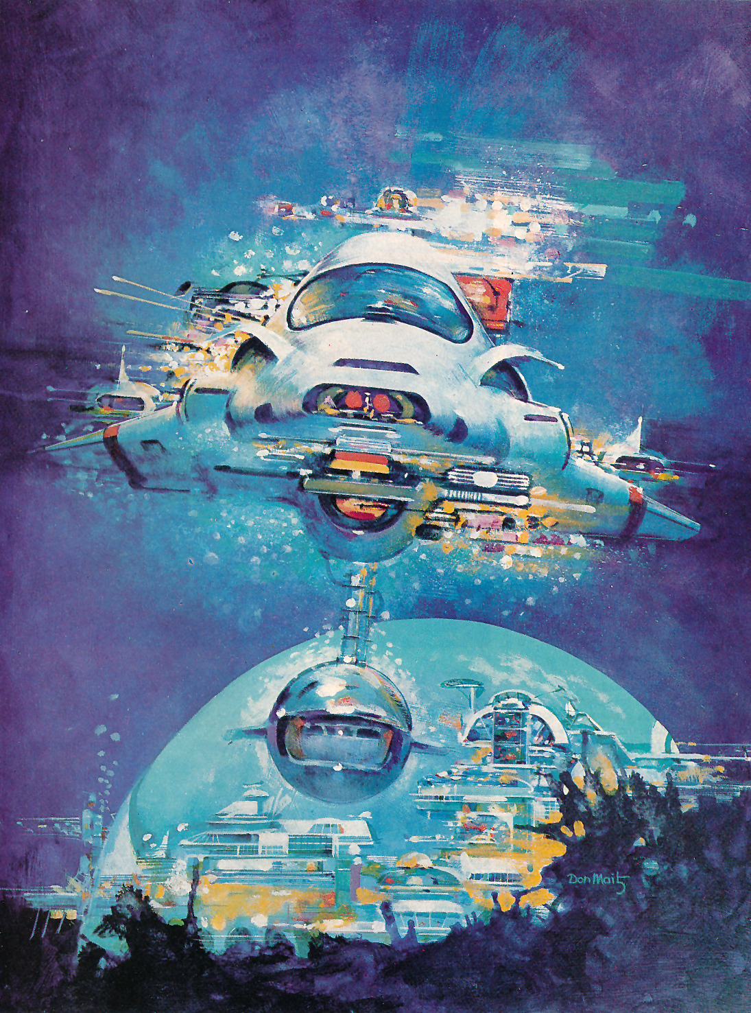 martinlkennedy:  Don Maitz artwork for the Isaac Asimov book series ‘Lucky Starr