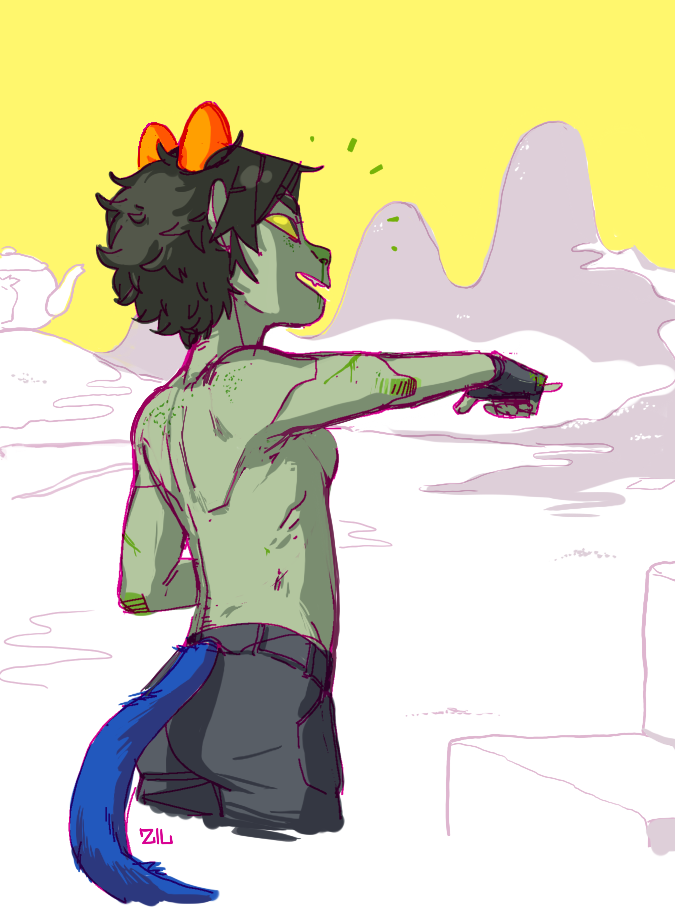 notzilon:   what started as a general back/shoulders study doodle ended up being