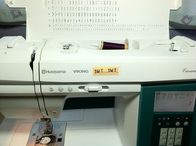 From Twitter:
Erin Norton‏@Erin_Norton  Hey @JoshSundquist! This may seem silly but I put 1MT1MT on my sewing machine. I love it [sewing] but it’s easier to be lazy!