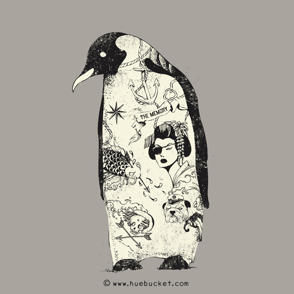 huebucket:                                   The Penguin llustrations daily #62 Website / Facebook / Twitter / Tumblr / Etsy