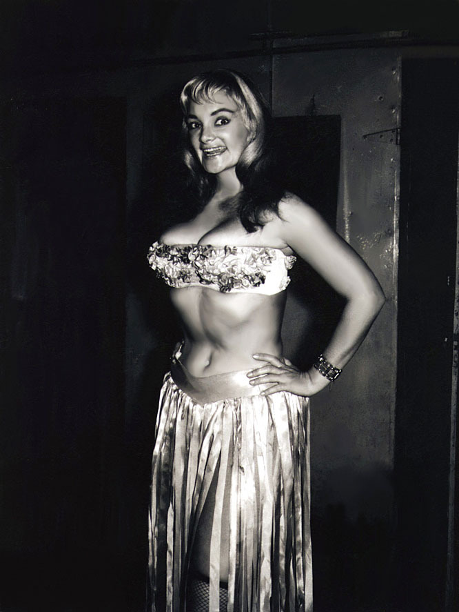  Irma The Body Candid backstage photo from the 1950&rsquo;s, scanned from my