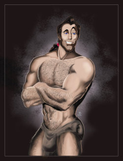 Gaston from Beauty &amp; the Beast by David Kawena