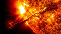 terezistuck:  spocktalia:  mrsporrimmaryam:  the-star-stuff:  Magnificent CME Erupts on the Sun On August 31, 2012 a long filament of solar material that had been hovering in the sun’s atmosphere, the corona, erupted out into space at 4:36 p.m. EDT.