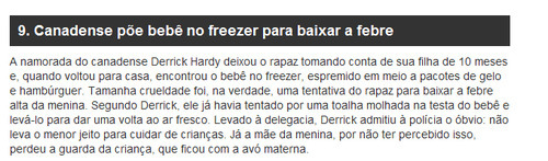 As noticias mais estranhas do mundo: