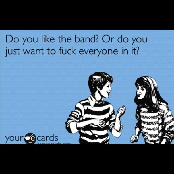 #ecards #band #groupies #localscene  (Taken with Instagram)