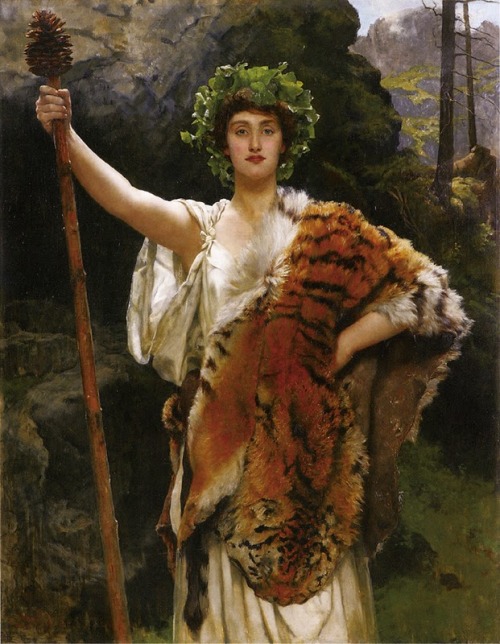 pre-raphaelisme:The Priestess of Bacchus by John Maler Collier