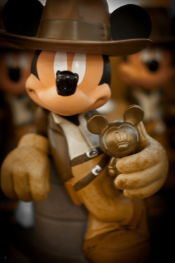 fuckyeahdisneyphotography:  Mickey Mouse as Indiana Jones and the Golden Mickey http://bit.ly/Tm2BRz