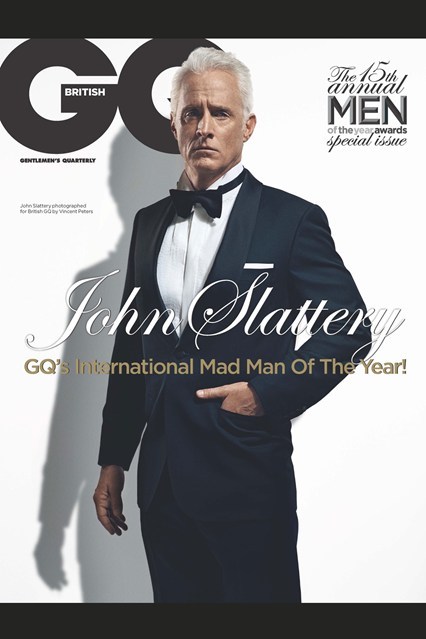 ad-busting:  The October 2012 issue of British GQ has five different covers celebrating their 15th annual Men of the Year issue. Lana Del Rey was chosen as Woman of the Year. As you can see, the men of the year wear snazzy suits, while the woman of the