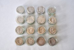  16 shades of beach - samples of sand taken from 16 different beaches on the Isles of Lewis and Harris. 