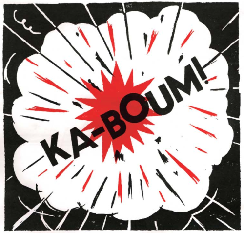 freakyfauna:KA-BOUM!From The People’s Plague by Blexbolex &amp; Co.Found here.