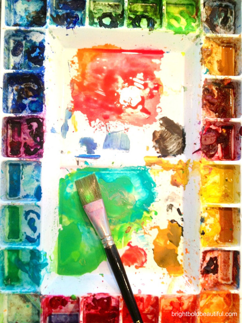 Watercolor palette - Laura Trevey