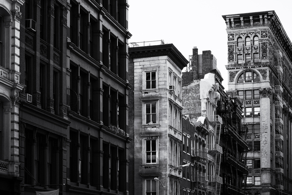 black-and-white:  Soho, New York (by Sunset Noir) 