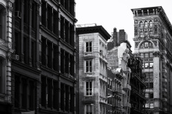 black-and-white:  Soho, New York (by Sunset