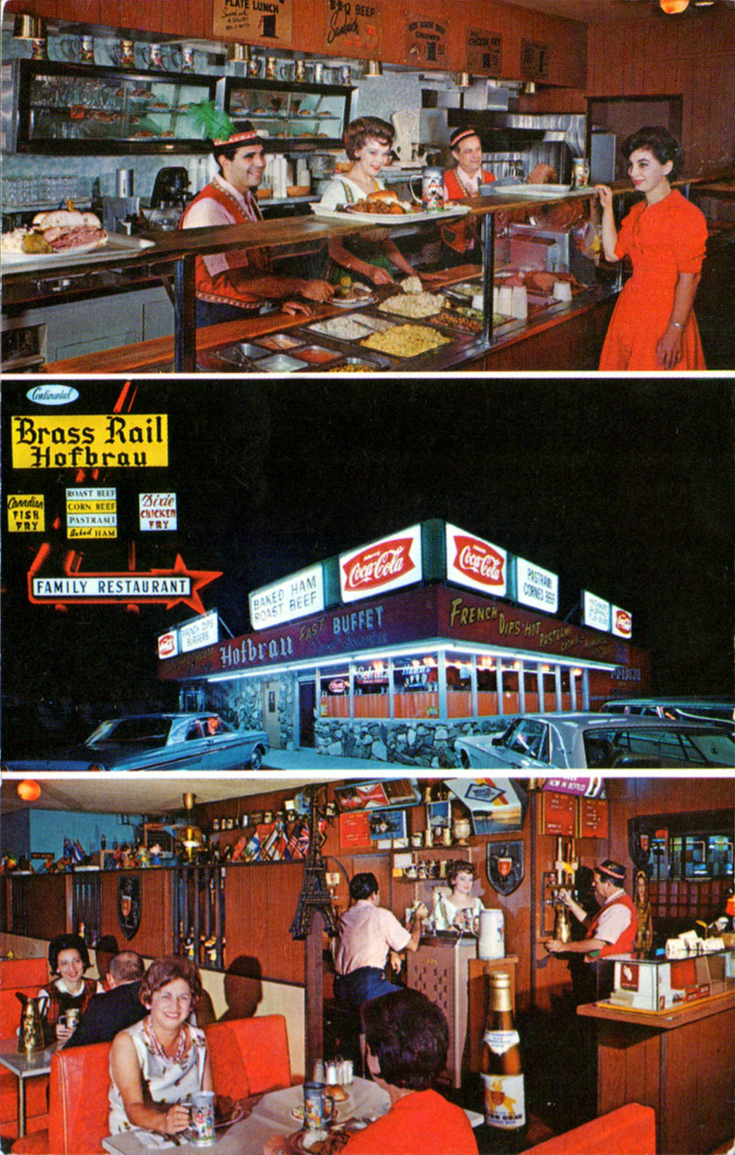 timetravelnow:  1960s, Continental Brass Rail Hofbrau Sepulveda, California 