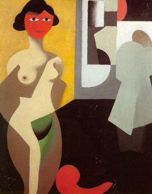 markbringelson:  “Woman Bathing” - by René Magritte, 1925. 