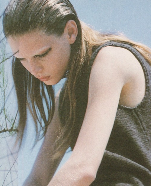 petrole: angela lindvall by david sims for jil sander fall winter 1997/98 ad campaign