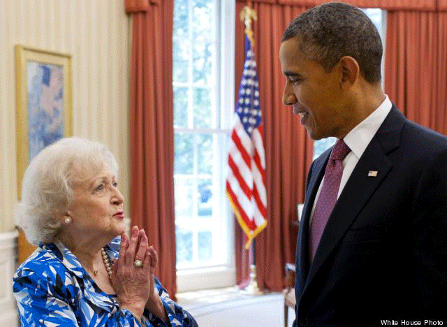 election:  Betty White to Barack Obama: ‘Thank You For Being a Friend’ Hey, remember