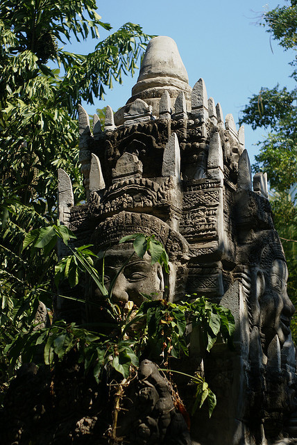 Hidden in the forest, khmer heritage near Angkor Wat, Cambodia (by waterdesiresfire).