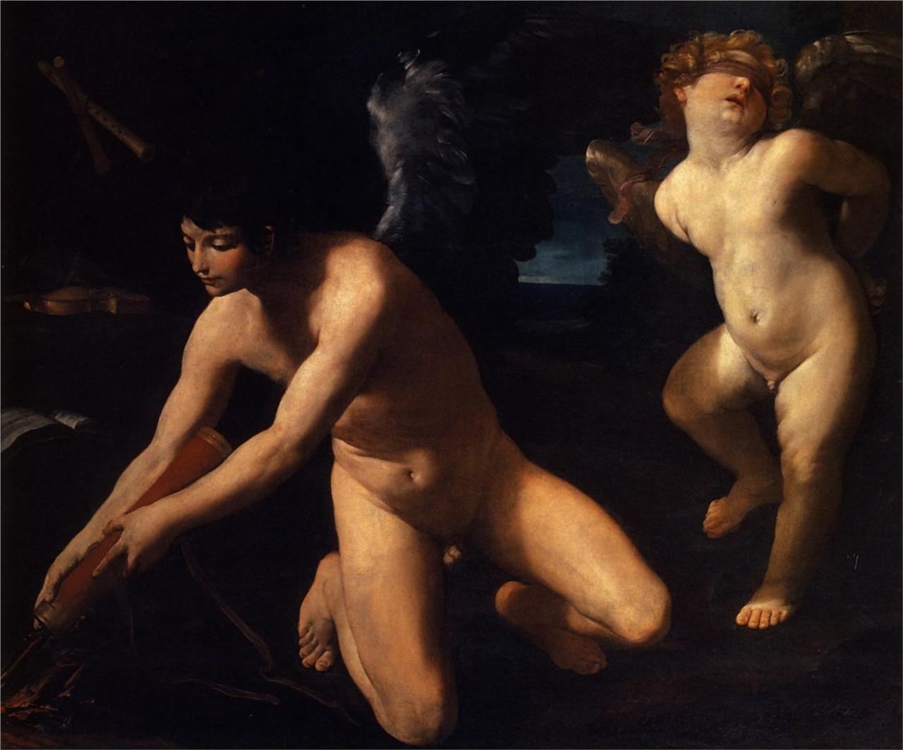 rosenfae: Guido Reni, Crowned love and profane Love, 1623