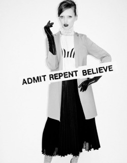 modne:  Admit Repent Believe in Vogue Italia.