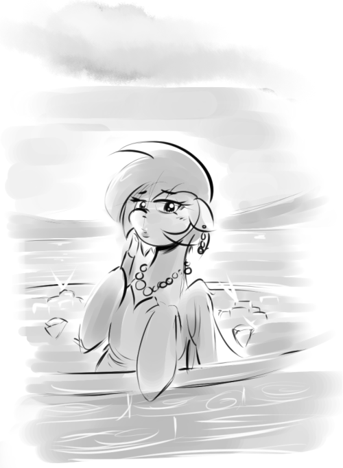 Some Pony Noire fanart doodles… in style of BMO Noire. … I think I shipped Flutterguy and Frigid. Oops.