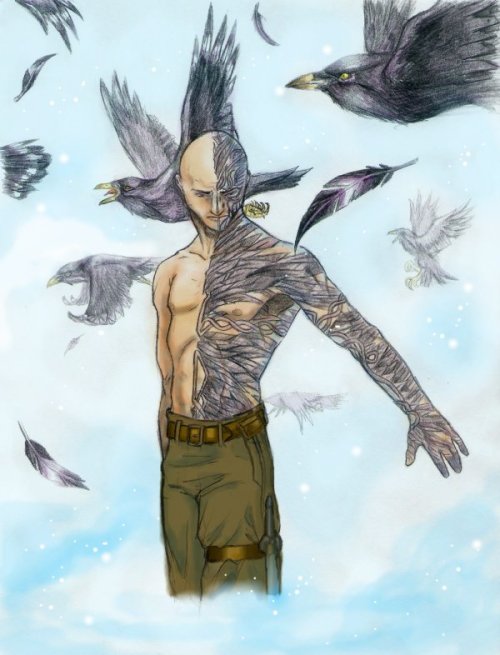 Bran the Raven colored by ~Tsukiame