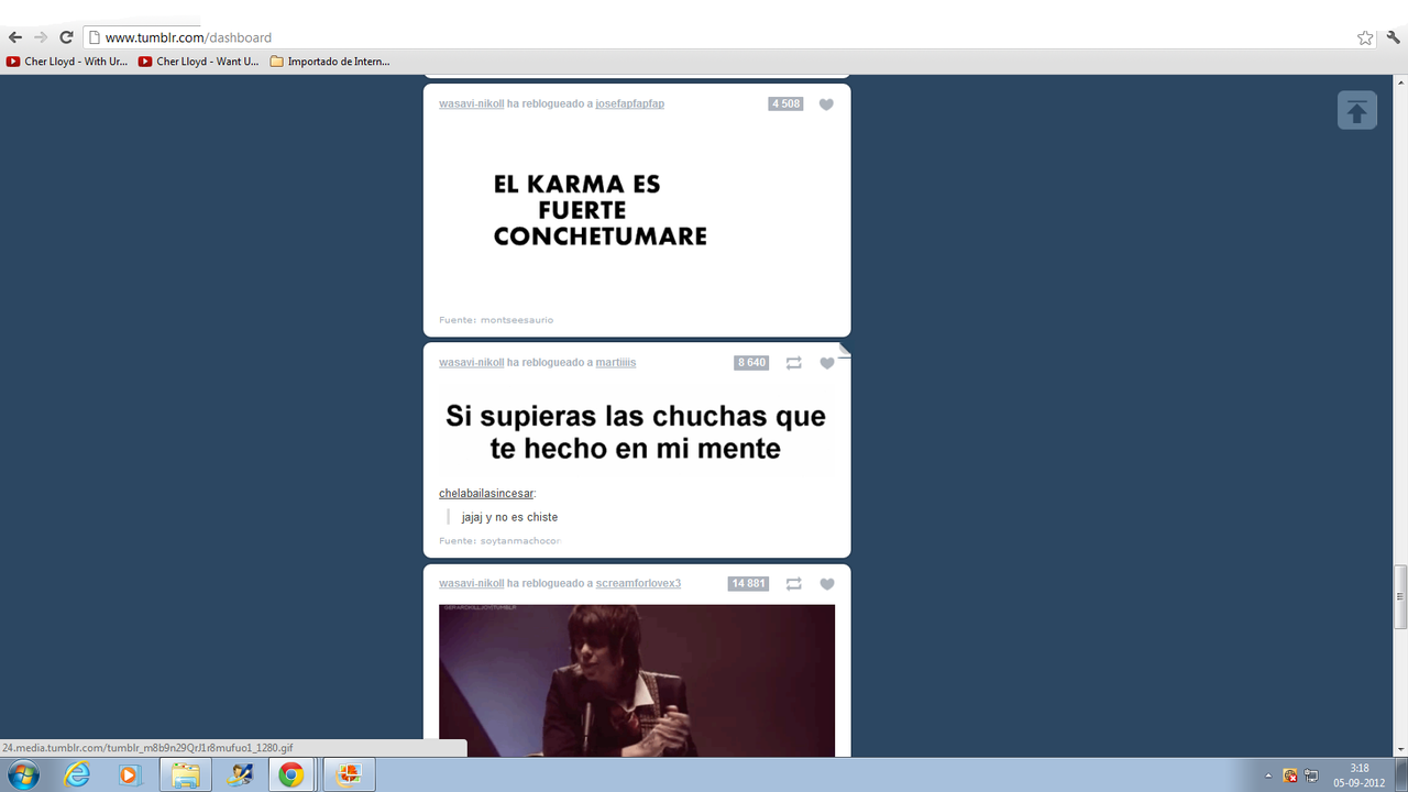 Holi lo subi porque:3 rimaba chao): solo quiero ser feimus*-*