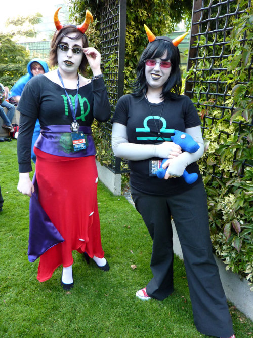 So cosplay. That was a thing I did for the very first time at this years PAX. With the help of a friend who very generously donated her scalemate plush, glasses, and horns, I was able to go as Terezi on Saturday.
So entirely out of my comfort zone,...