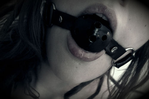 girlfriend-material:  Just me, and my ballgag.      (via TumbleOn)