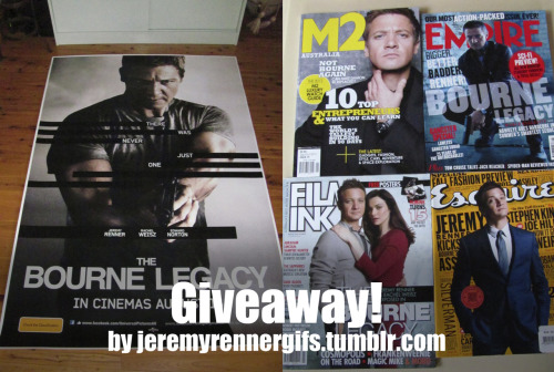 jeremyrennergifs:So once again, as a massive thank you to my followers I’m doing a giveaway!Rules &a
