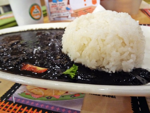 Squid ink curry — at Mr. Curry