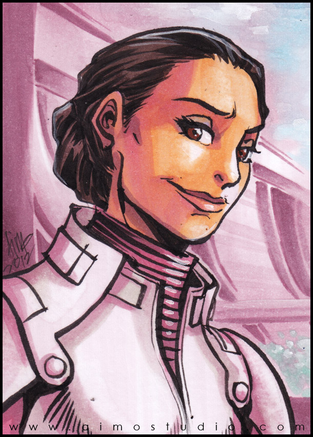 momochanners:  aimosketchcard:  Mass Effect: Lovers —- Displayed artworks are available