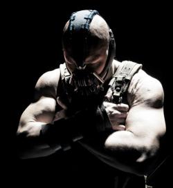 Bane is SO kick-ass in the Dark Knight Rises , which is an epic movie btw. ♥