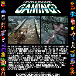 didyouknowgaming:  The Elder Scrolls V: Skyrim. 