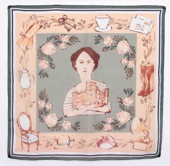 holymackerel:  Heirloom Silk Scarf; a product of collaboration between illustrator