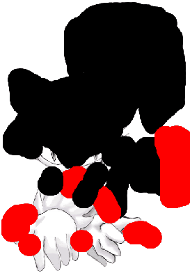 fyeahbadsonicart:  ” Element the cat. “ Not a cat. A black and red task.  wow good