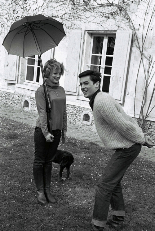 Alain Delon et Romy Schneider