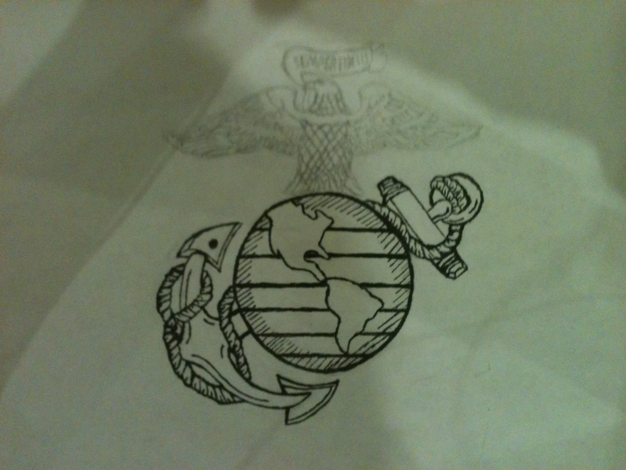 Someone made a request for me to draw the Marine Emblem, now I have quite a few