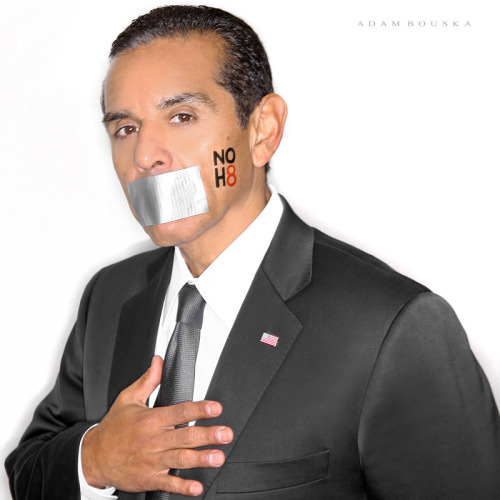 Mayor of Los Angeles Antonio Villaraigosa for the NOH8 Campaign!