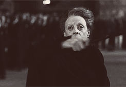 mudbloodincendio:   the magic begins ϟ Favorite Professor  Minerva McGonagall 