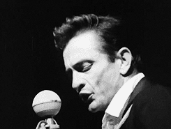 twinspeaks:  Johnny Cash at the Newport Folk Festival in 1964  Happy Birthday Mr. Johnny Cash .