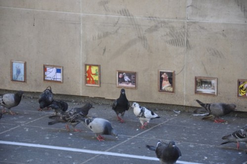 archiemcphee:This art is for the birds! A street artist by the name of Combo created an awesome open