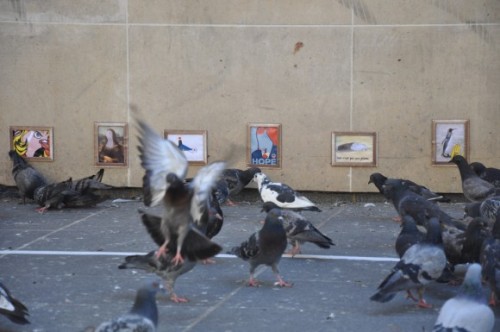 smeggyifyourereadingthisiloveyou:toopunktofuck:archiemcphee:This art is for the birds! A street arti